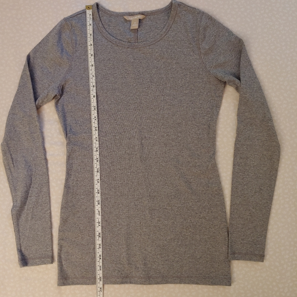 NWOT Banana Republic Scoop Neck Long Sleeve Tee - Picture 4 of 7